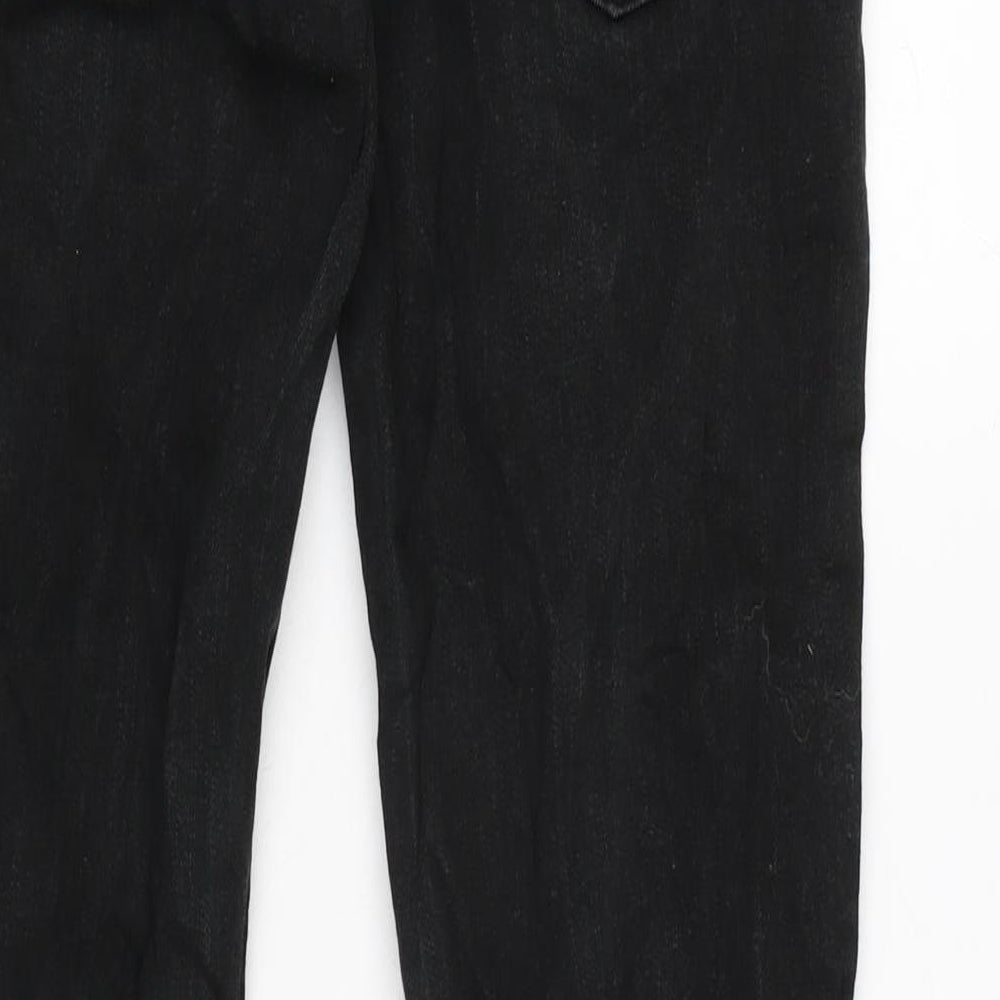 Levis Mens Grey Cotton Straight Jeans Size 28 in L30 in Regular Zip