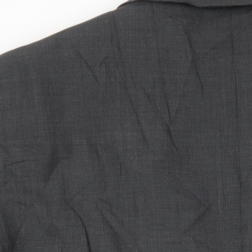 M&S Mens Grey Wool Jacket Suit Jacket Size 42 Regular