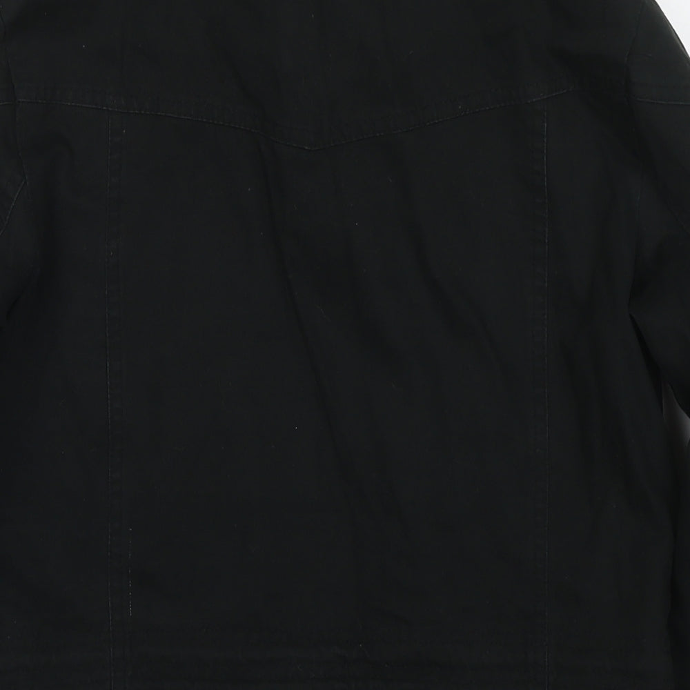 Cherokee Womens Black Parka Jacket Size 8 Zip