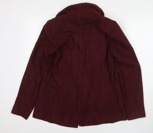 New Look Womens Red Kimono Blazer Size 10