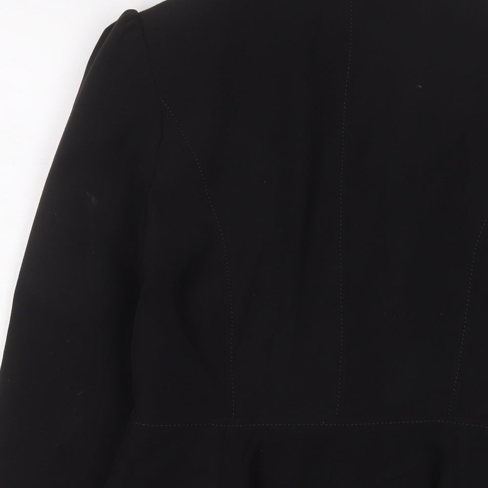 New Look Womens Black Jacket Blazer Size 10 Button
