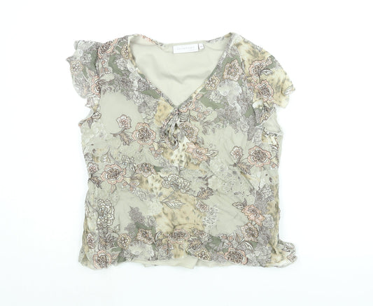 Womens UK Size 16 Autonomy Beige Polyester Blouse