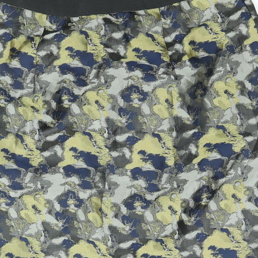 Clements Ribeiro Womens Multicoloured Geometric Polyester Mini Skirt Size 12 Zip