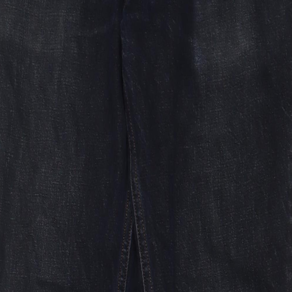 Hollister Mens Blue Cotton Straight Jeans Size 32 in L34 in Regular Button - Long Leg