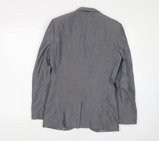 NEXT Mens Grey Wool Jacket Suit Jacket Size 36 Regular