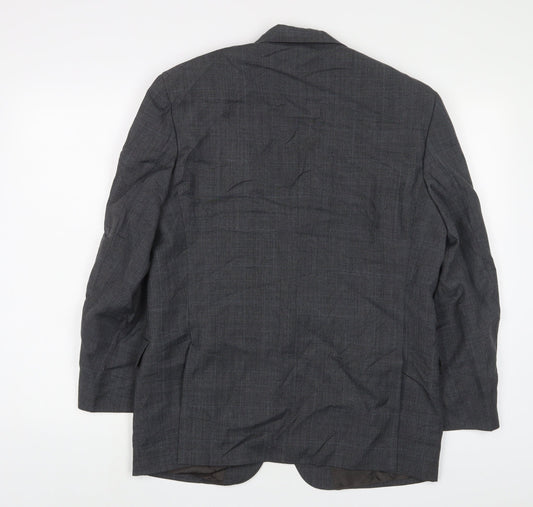 Chatleys Mens Grey Wool Jacket Suit Jacket Size 40 Regular