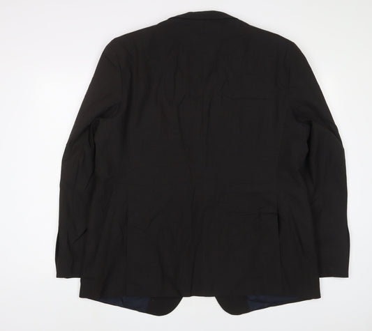 Marks and Spencer Mens Brown Wool Jacket Suit Jacket Size 46 Regular