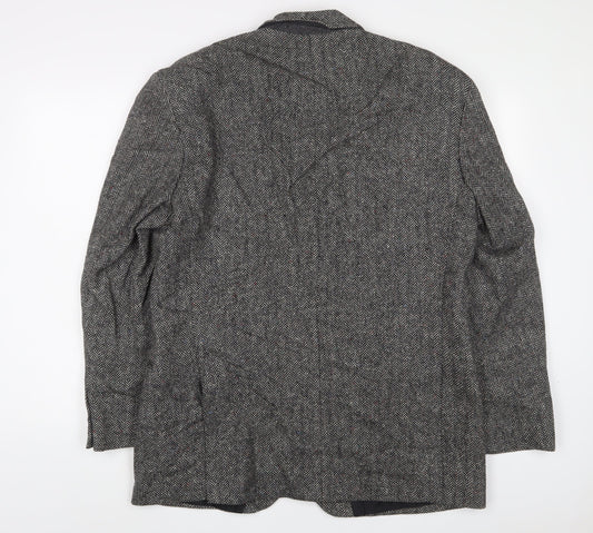Marks and Spencer Mens Grey Wool Jacket Suit Size 42 Regular