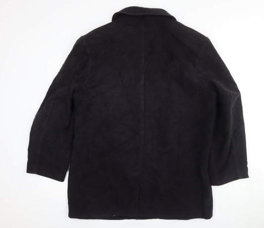 Terry de Havilland Mens Black Jacket Blazer Size L Button