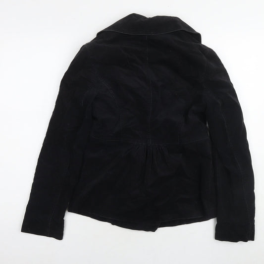 Marks and Spencer Womens Black Jacket Blazer Size 8 Zip