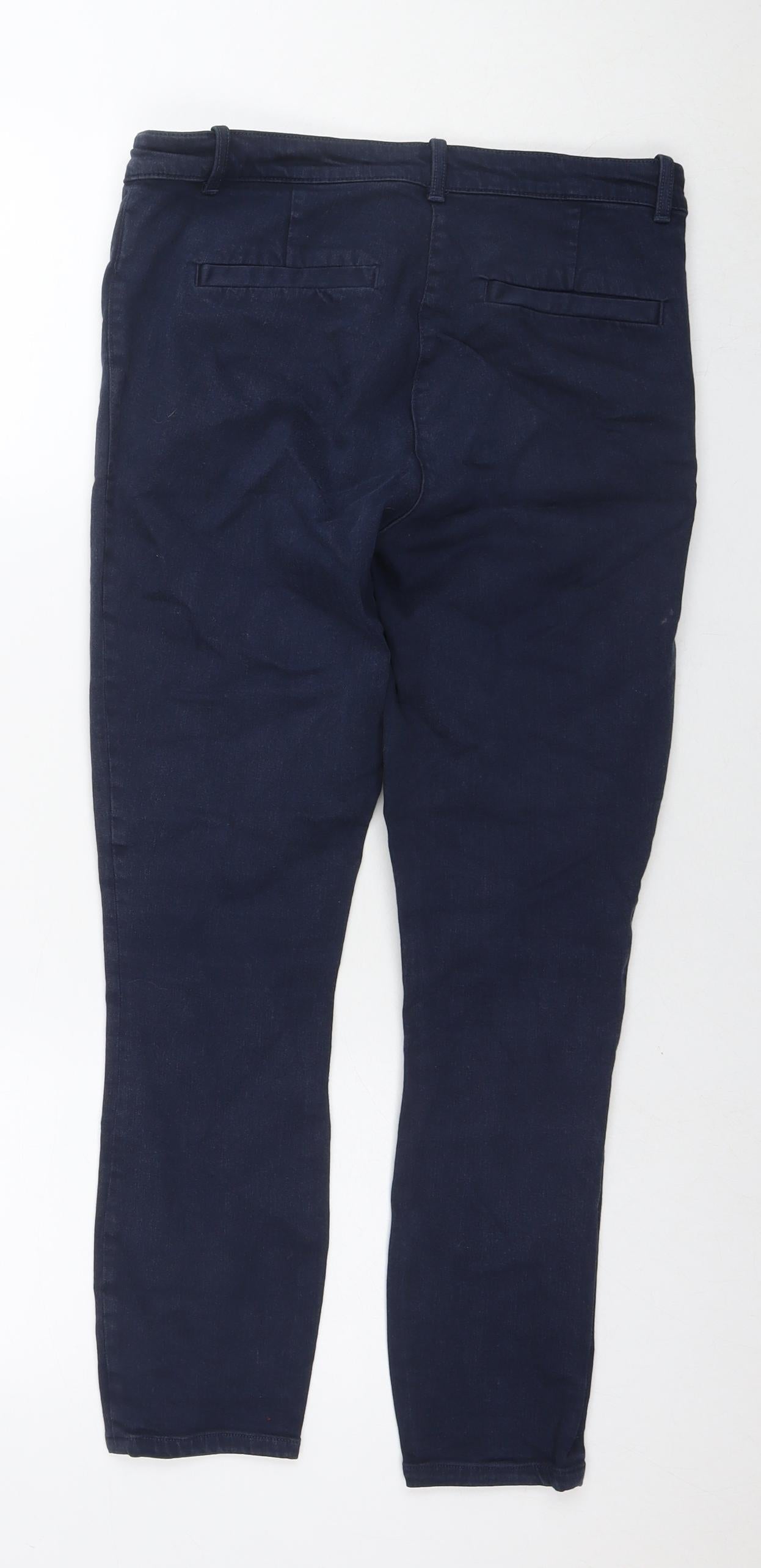 Gap Womens Blue Cotton Cropped Jeans Size 8 L26 in Regular Zip