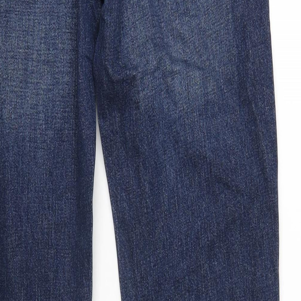 Hollister Mens Blue Cotton Straight Jeans Size 30 in L32 in Slim Zip