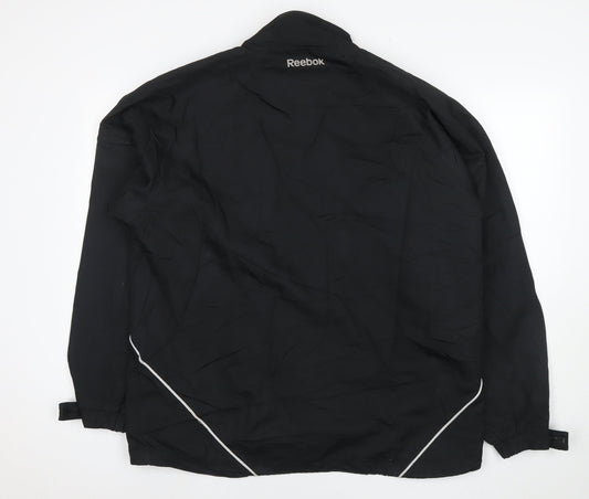 Reebok Mens Black Jacket Size L Zip