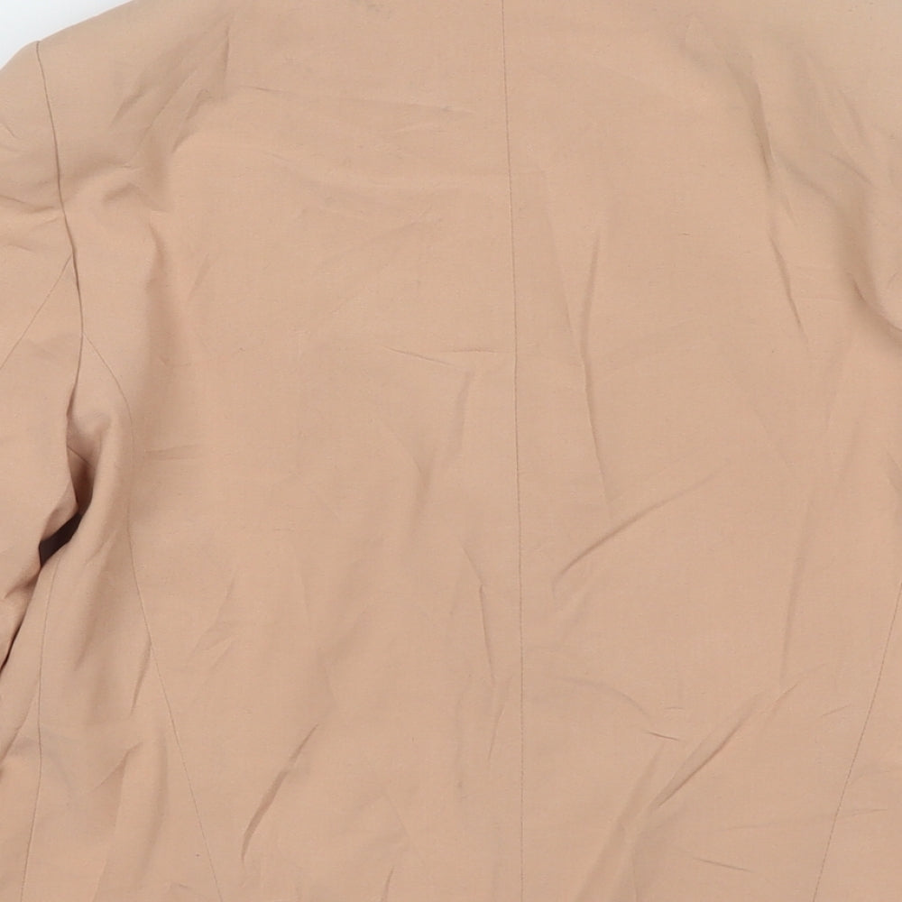 Topshop Womens Beige Jacket Blazer Size 8