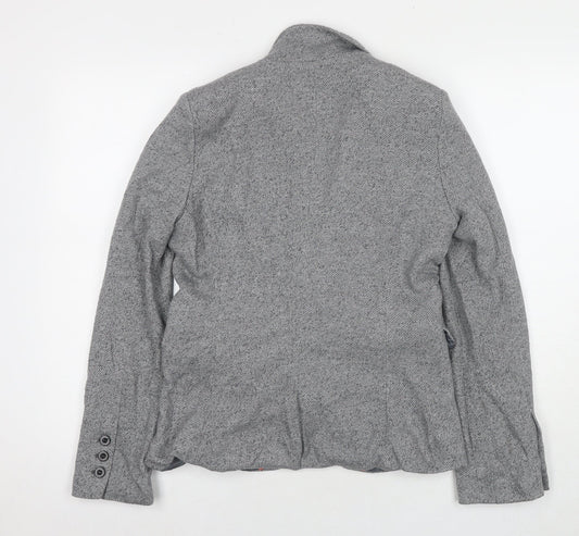 NEXT Womens Grey Jacket Blazer Size 12 Button