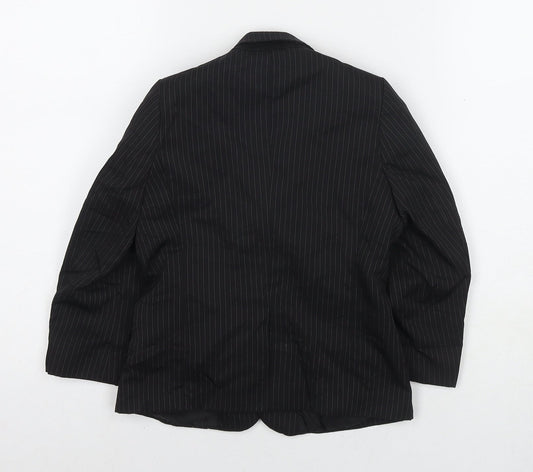 Duck & Dodge Boys Black Jacket Blazer Size 4 Years Button