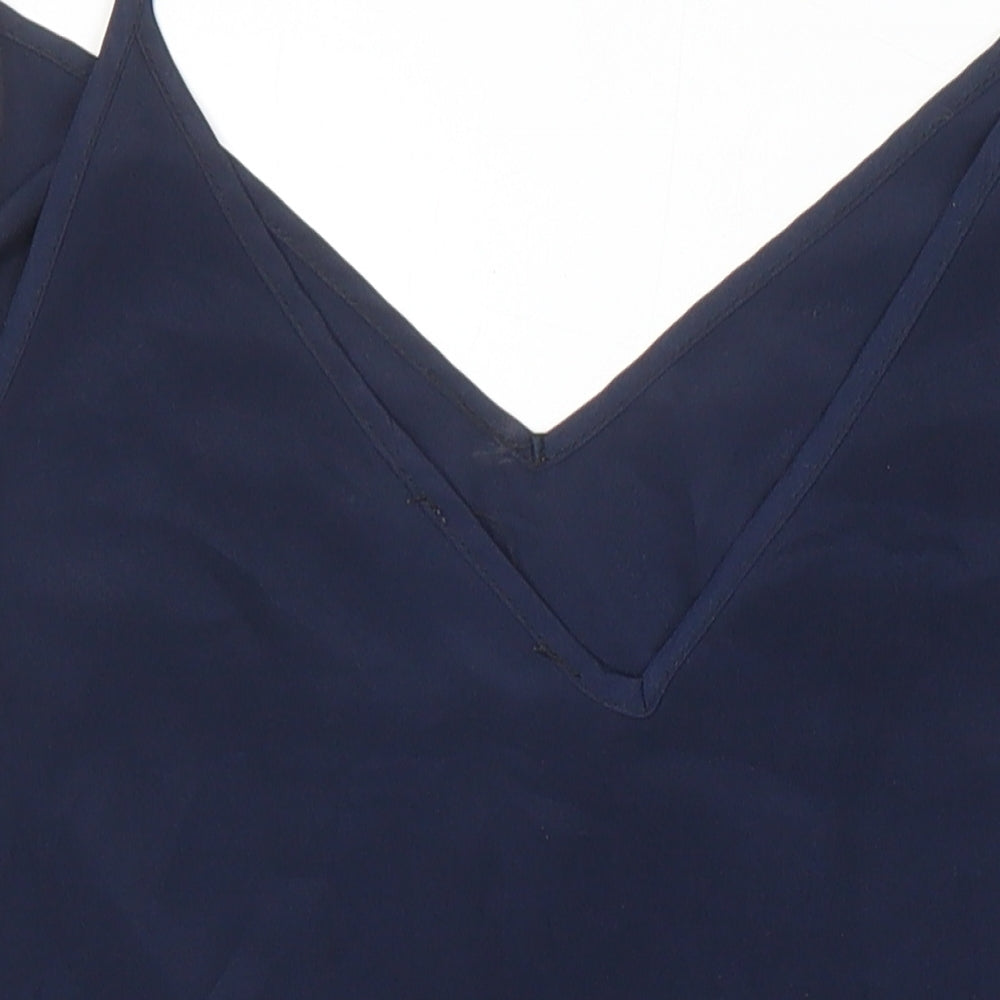 The Fifth Label Womens Blue Polyester Camisole Blouse Size L V-Neck