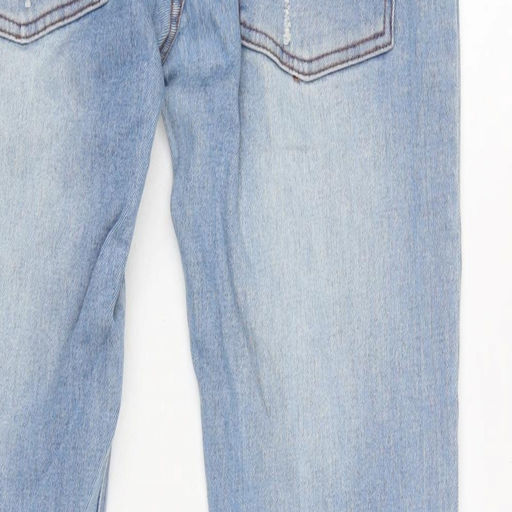 Cheap Monday Mens Blue Cotton Blend Straight Jeans Size 30 in L27 in Regular Zip