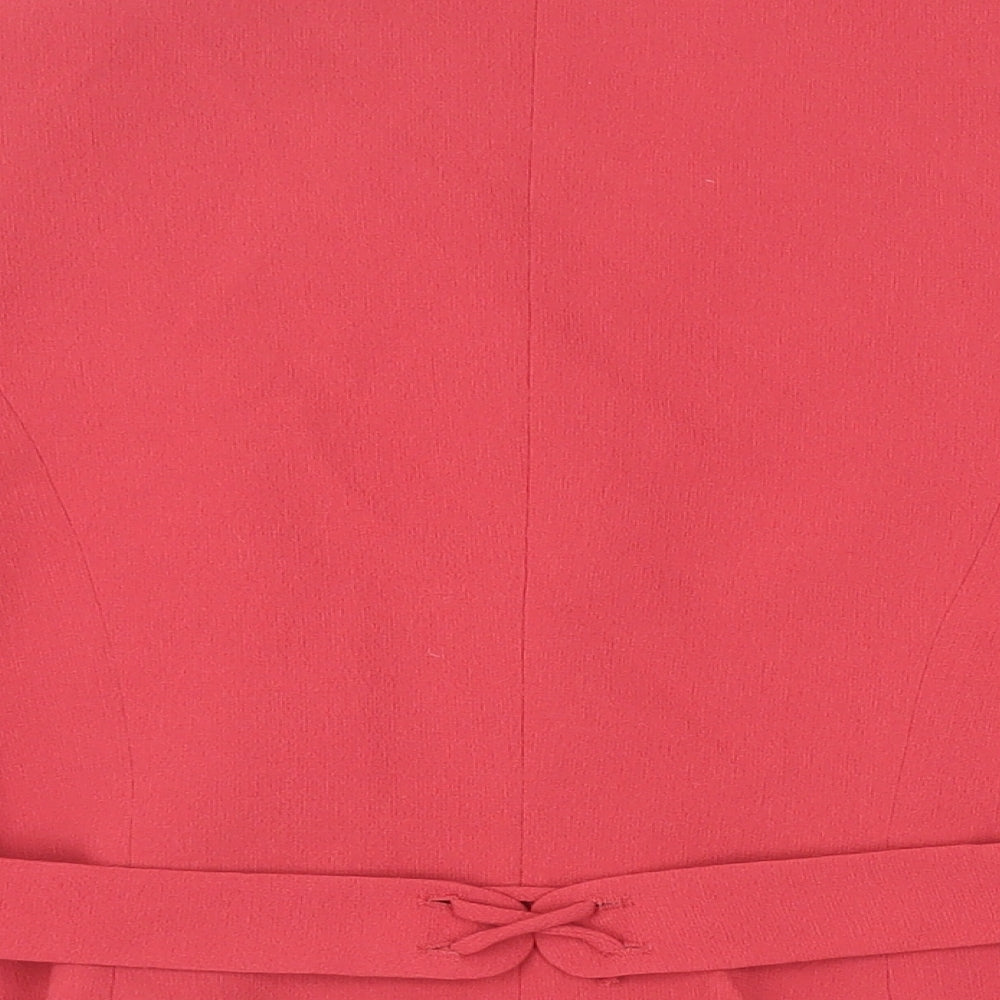Minuet Womens Red Jacket Blazer Size 12 Button