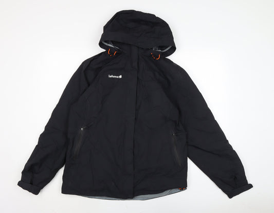 Lafuma Womens Black Anorak Coat Size L Zip