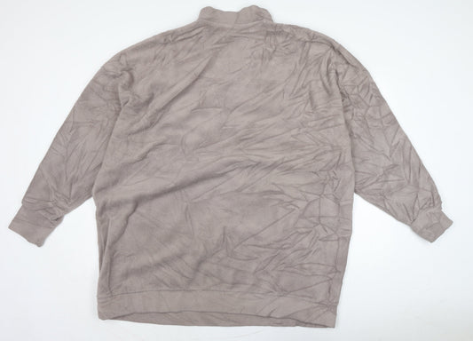 ASOS Mens Beige Polyester Pullover Sweatshirt Size 2XL