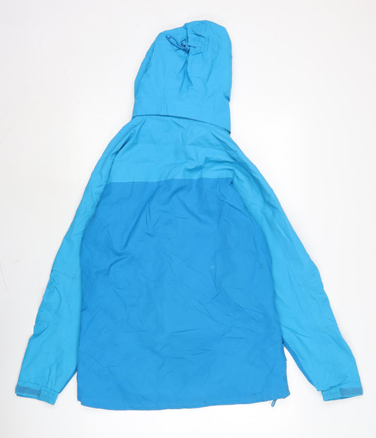 Mountain Life Womens Blue Anorak Coat Size 12 Zip