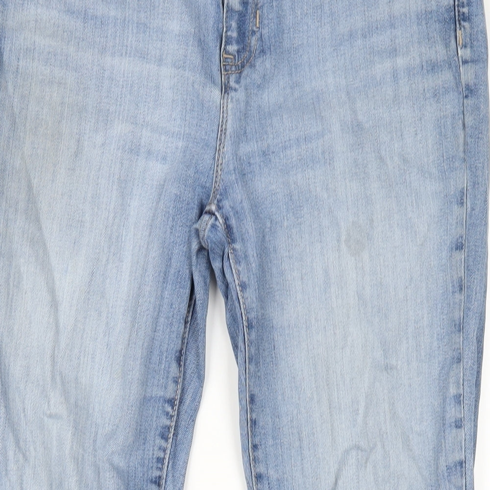 Gap Womens Blue Cotton Skinny Jeans Size 12 L30 in Regular Zip