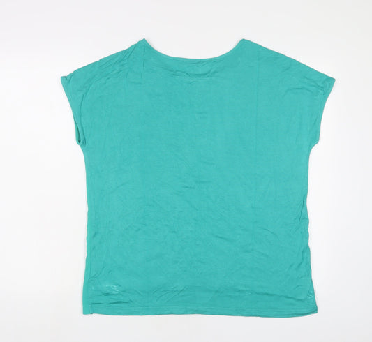 Womens UK Size M Klass Green Polyester T-Shirt