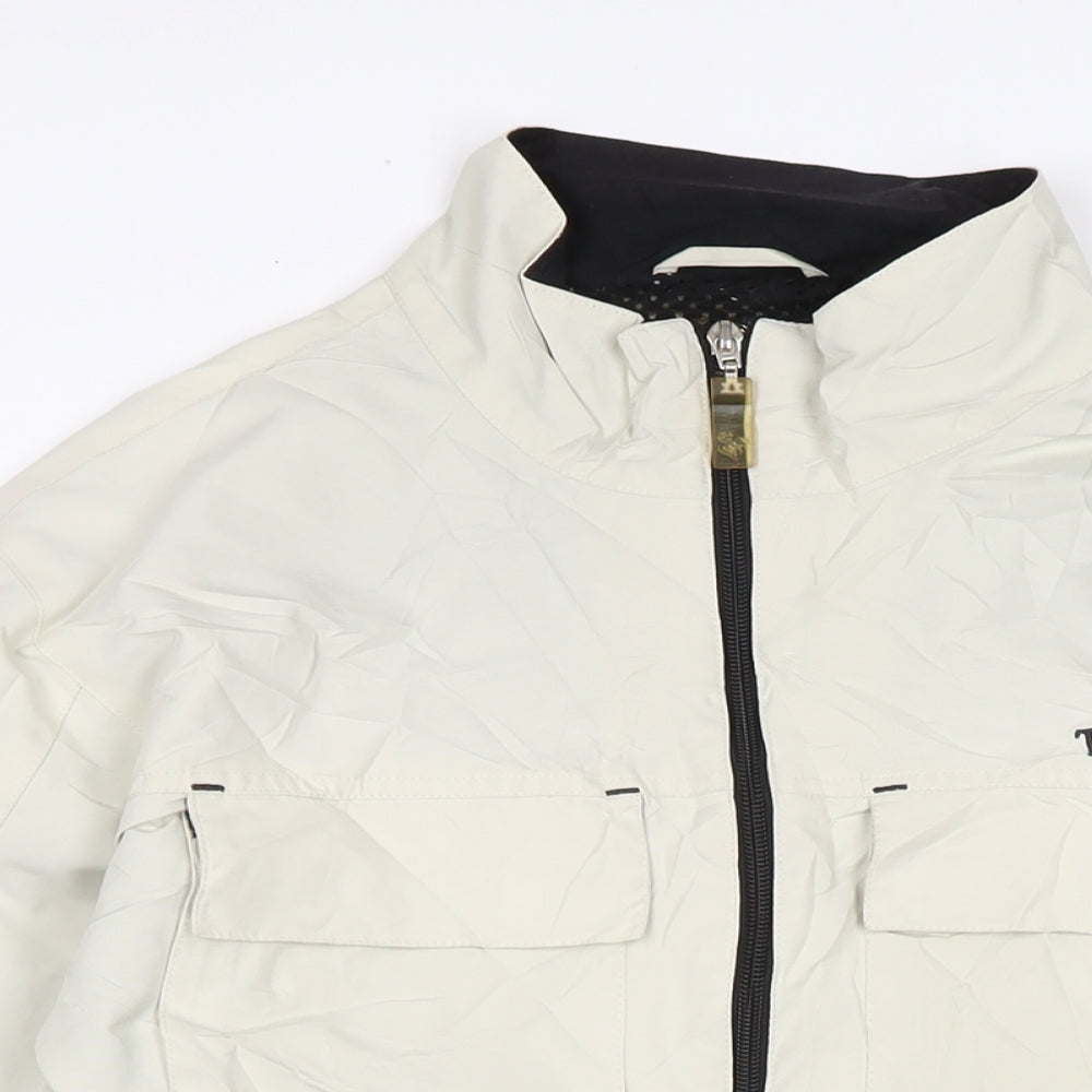 Timberland Mens Ivory Anorak Jacket Size S Zip