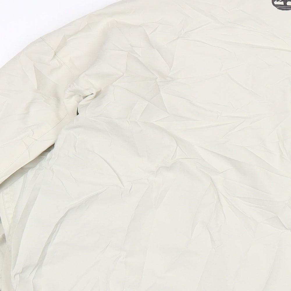 Timberland Mens Ivory Anorak Jacket Size S Zip