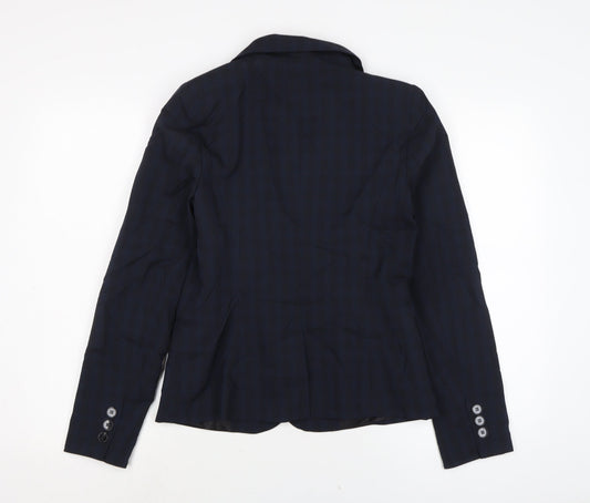 Dorothy Perkins Womens Blue Gilet Jacket Size 6 Button