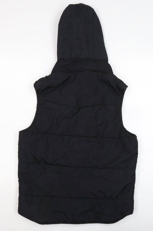 Connor Mens Black Gilet Waistcoat Size M Zip