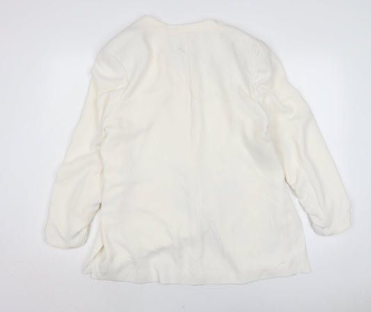 Soon Womens Ivory Jacket Size 20 Button