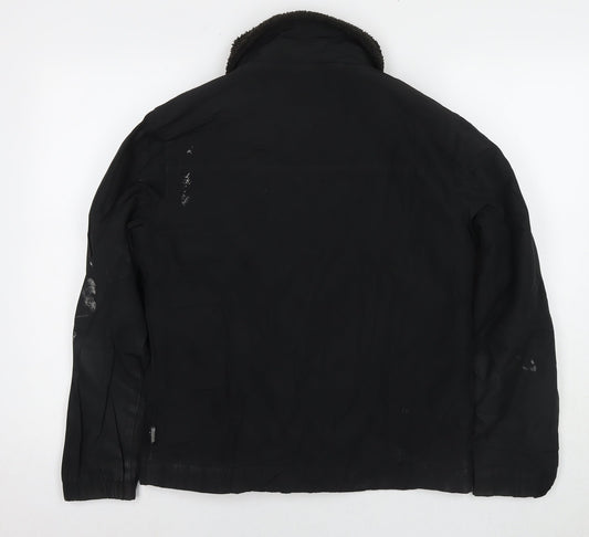 Hollister Mens Black Jacket Size XS Zip