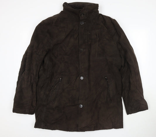 Marks & Spencer Mens Brown Jacket Coat Size M Zip