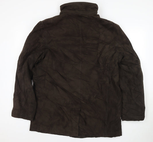 Marks and Spencer Mens Brown Jacket Coat Size M Zip