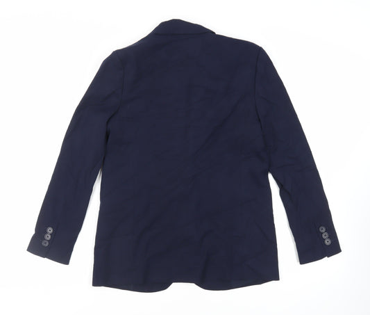 Marks and Spencer Womens Blue Jacket Blazer Size 8 Button