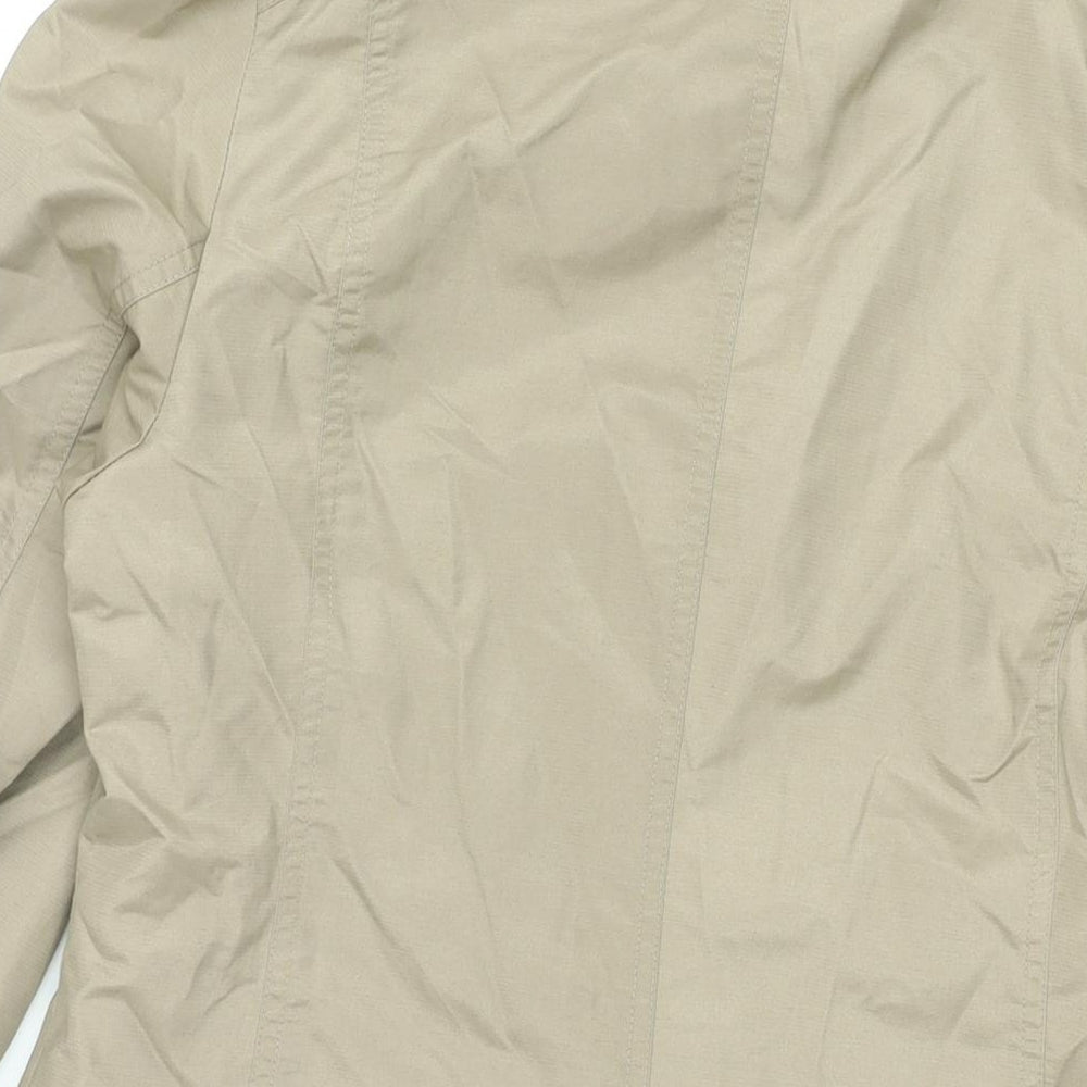 John Lewis Womens Brown Trench Coat Coat Size 12 Button