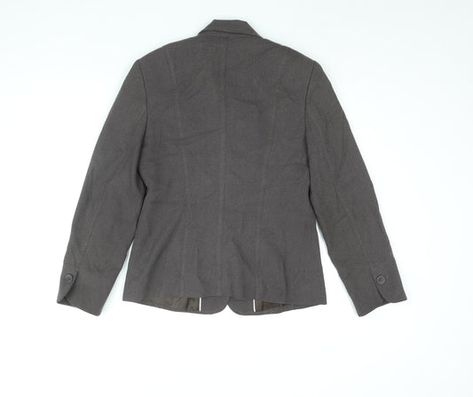 NEXT Womens Brown Jacket Blazer Size 10 Button