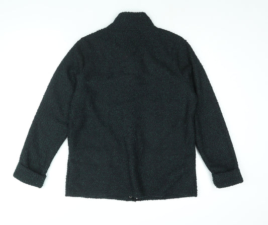 Marks and Spencer Womens Multicoloured Pea Coat Coatigan Size 12 Zip