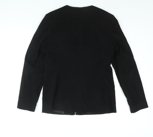 BHS Womens Black Jacket Size 10 Zip