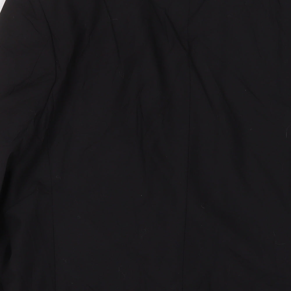 Brand and care label for Autograph men’s black wool jacket suit jacket, size 40, regular