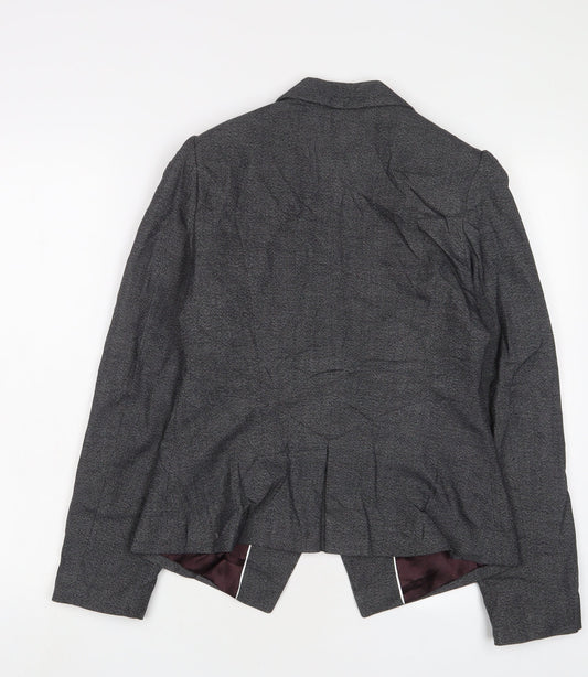 NEXT Womens Grey Jacket Blazer Size 10 Button