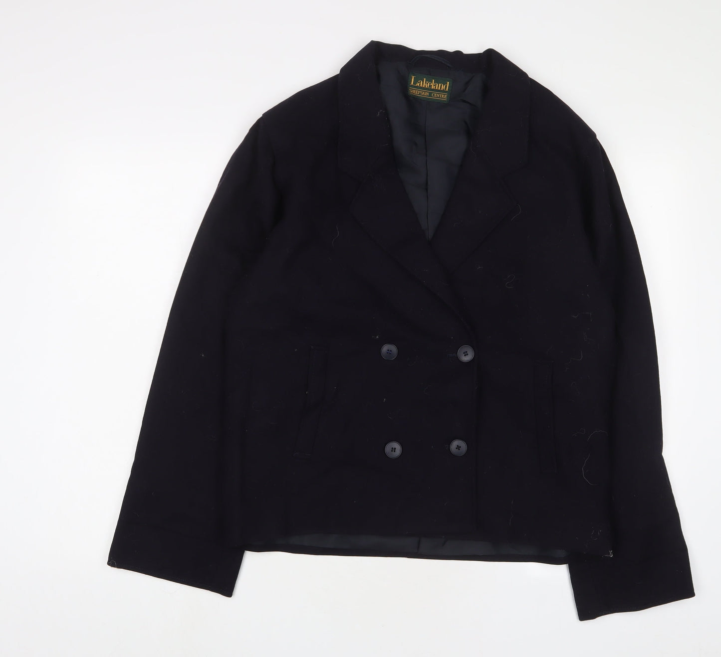Lakeland Womens Blue Jacket Blazer Size 10 Button