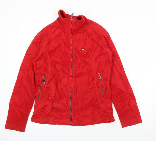 Additional front view of McKingley men’s red jacket, size 40, zip