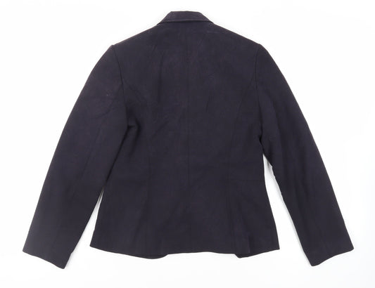 NEXT Womens Blue Jacket Blazer Size 8 Button - Vintage