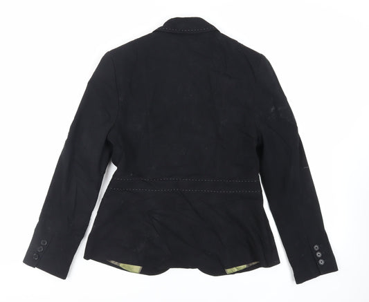 NEXT Womens Black Jacket Blazer Size 10 Button