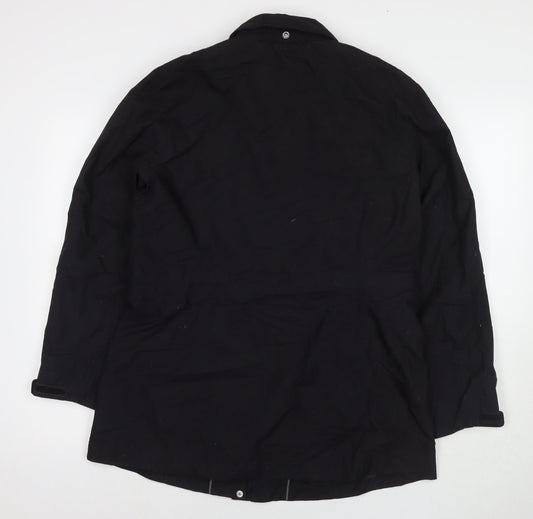 Lands' End Womens Black Jacket Size 10 Zip - Size 10-12