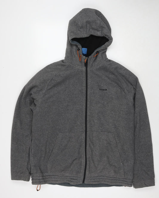 Reebok Mens Grey Jacket Size M Zip