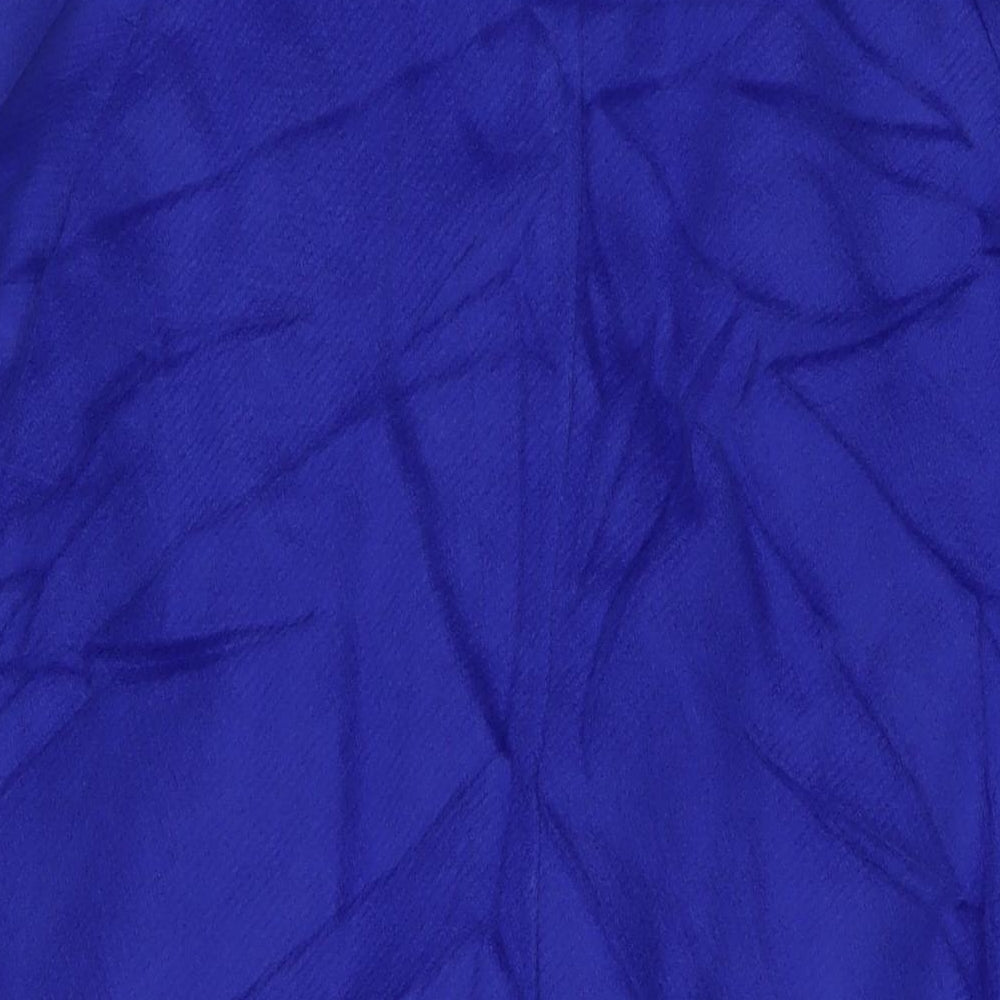 Marks and Spencer Womens Blue Overcoat Coat Size 12 Button